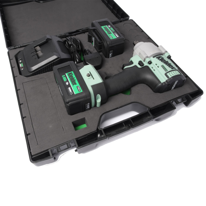 Kit de pistola de impacto KIELDER 1/2" 720Nm 18V + 2 baterías 5.0AhArray