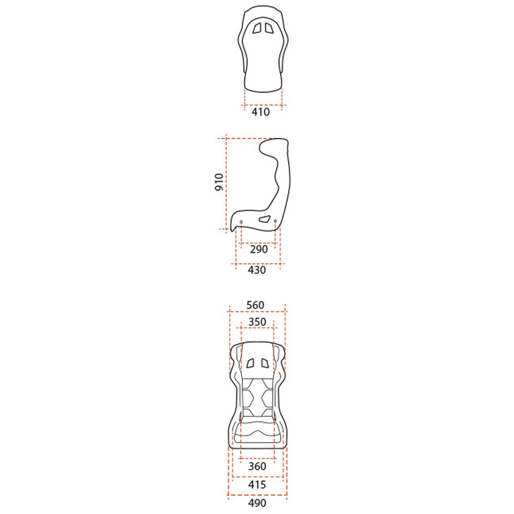 Asiento baquet GT2i FIA Pro-02M V2 fibra con orejas 2026Array