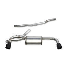 Silencioso trasero + válvula Inoxcar Black Ceramic BMW F40 Serie 1 2,0 después de 2020