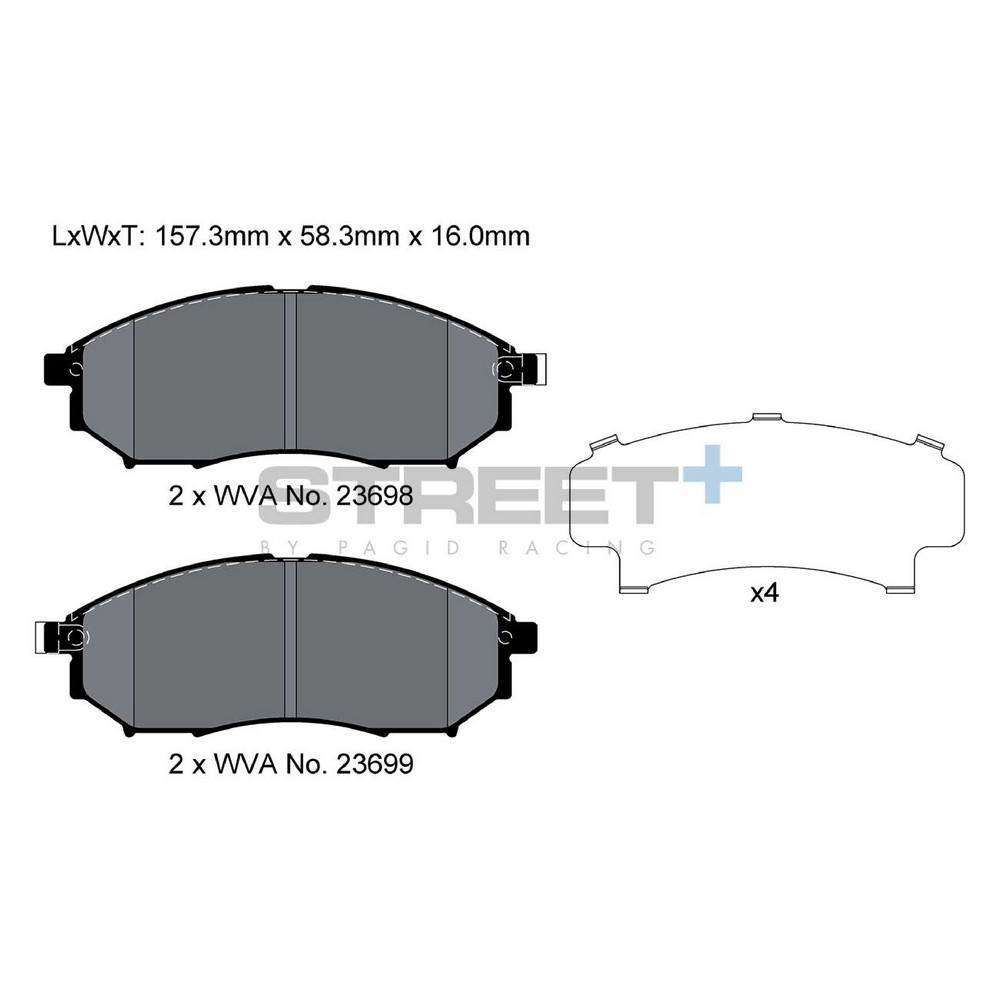 Pastilhas de travão Pagid T8040 Street+Array