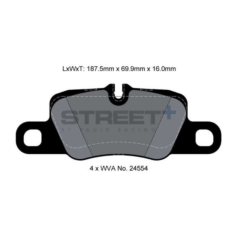 Pastilhas de travão Pagid T8078 Street+Array