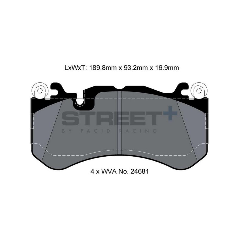 Pastillas de freno Pagid T8086 Street+Array