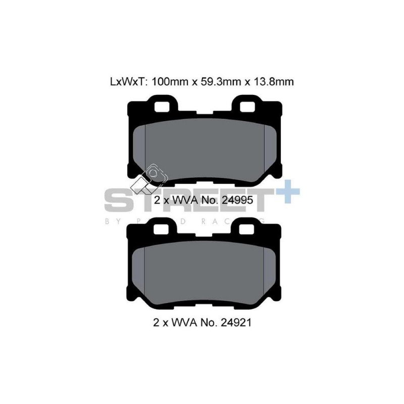 Pastillas de freno Pagid T8100 Street+Array
