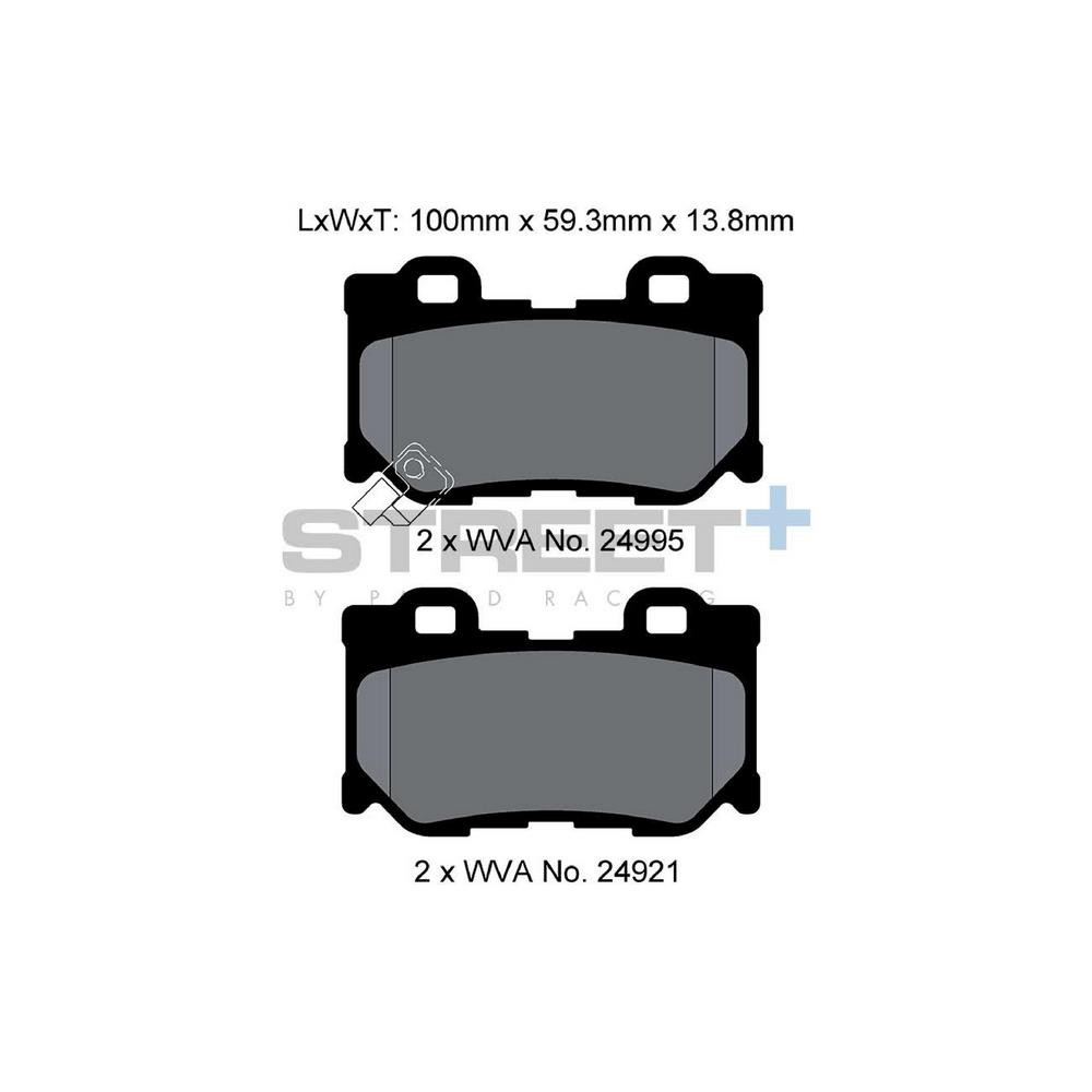 Pastilhas de travão Pagid T8100 Street+Array