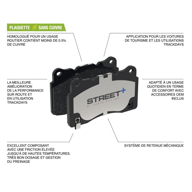 Pastilhas de travão Pagid T8125 Street+Array