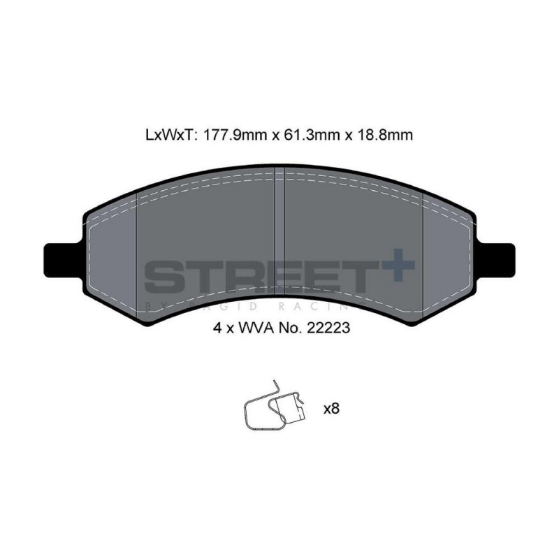 Pastillas de freno Pagid T8136 Street+Array