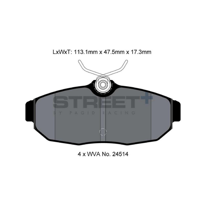 Pastillas de freno Pagid T8140 Street+Array