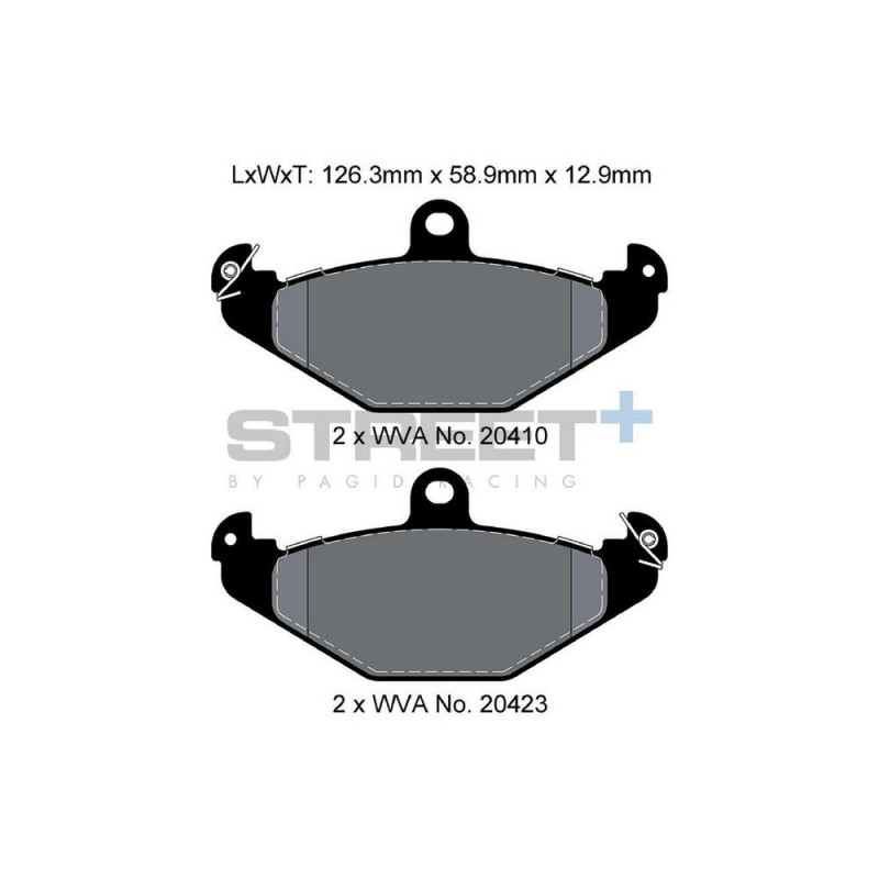 Pastillas de freno Pagid T8150 Street+Array