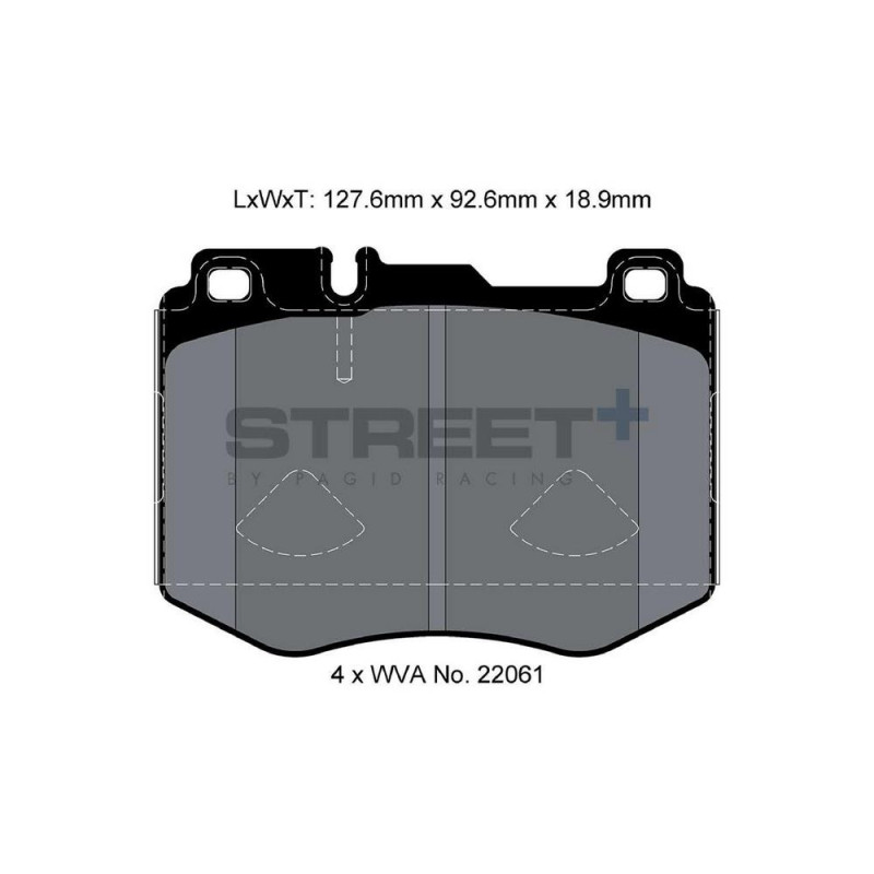 Pastilhas de travão Pagid T8160 Street+Array