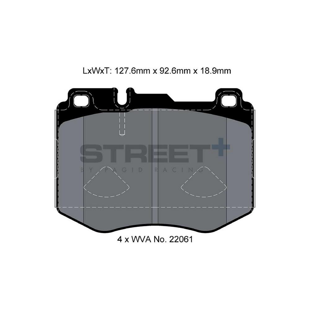 Pastilhas de travão Pagid T8160 Street+Array