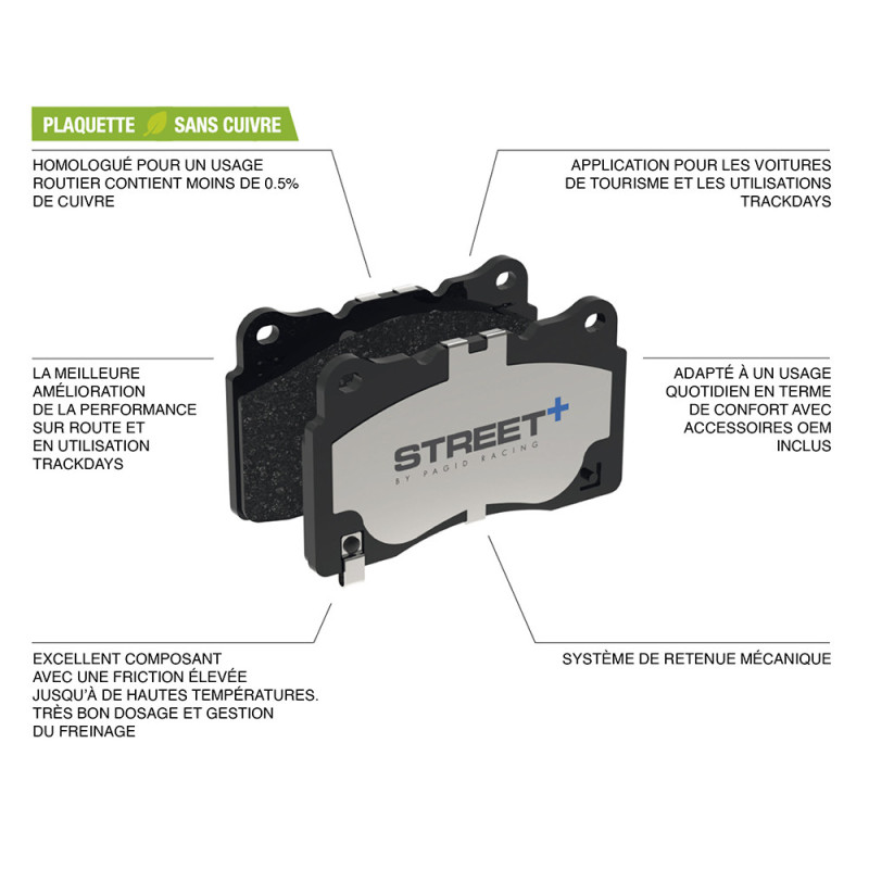 Pastilhas de travão Pagid T8160 Street+Array