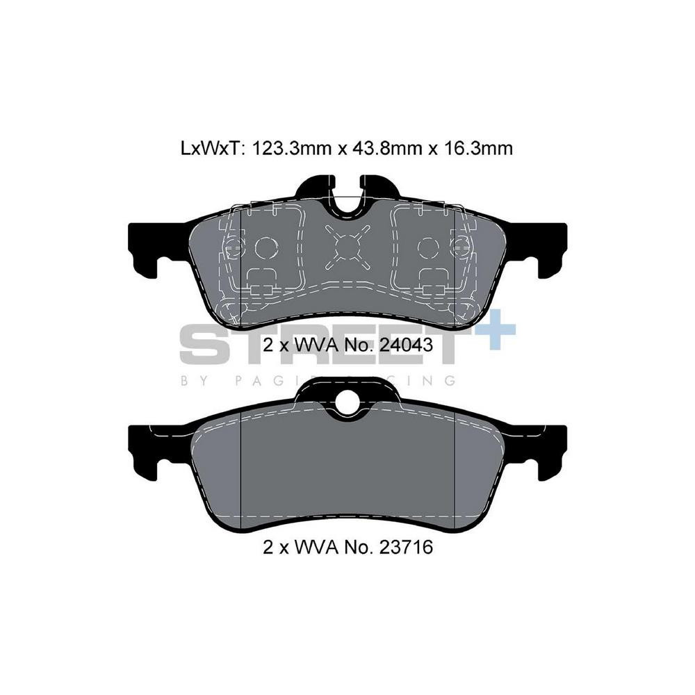 Pastillas de freno Pagid T8184 Street+Array