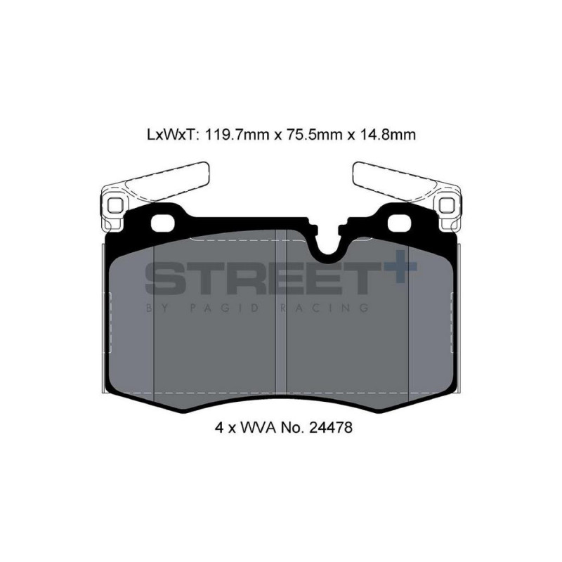 Pastillas de freno Pagid T8188 Street+Array