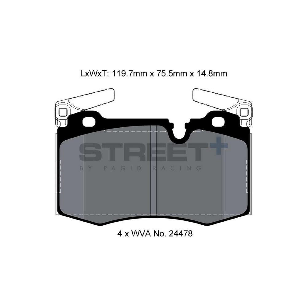 Pastilhas de travão Pagid T8188 Street+Array