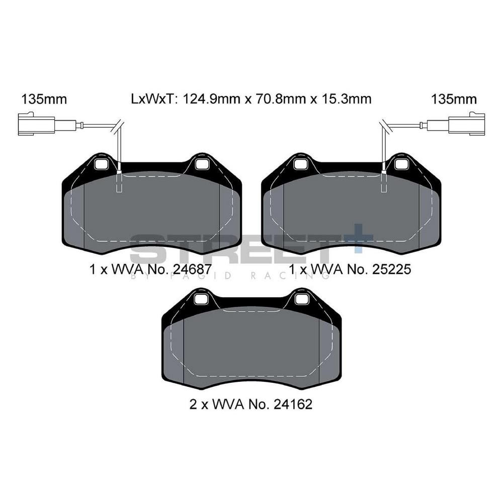 Pastillas de freno Pagid T8190 Street+Array
