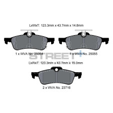 Pastilhas de travão Pagid T8196 Street+