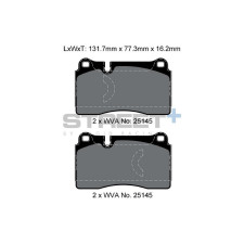 Pastilhas de travão Pagid T8198 Street+