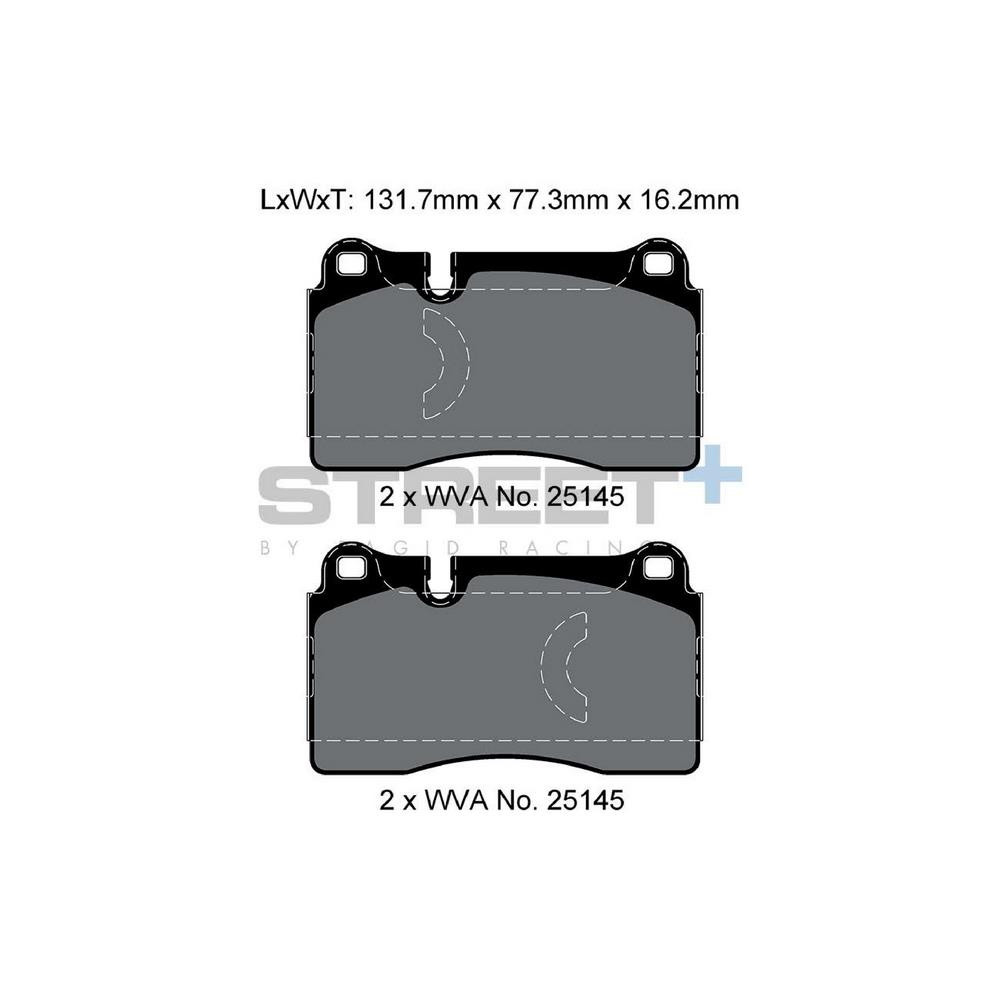 Pastilhas de travão Pagid T8198 Street+Array