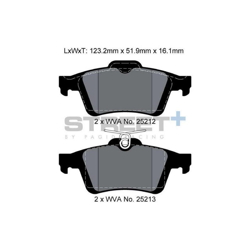 Pastillas de freno Pagid T8199 Street+Array