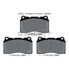 Pastilhas de travão Pagid T8200 Street+