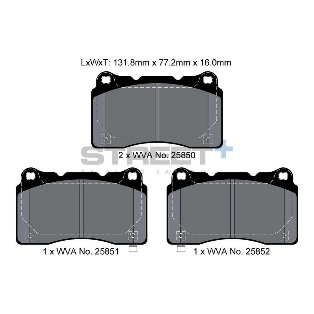 Pastillas de freno Pagid T8200 Street+Array