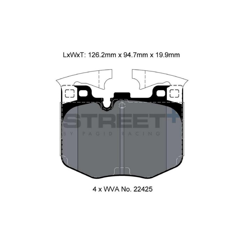 Pastillas de freno Pagid T8209 Street+Array