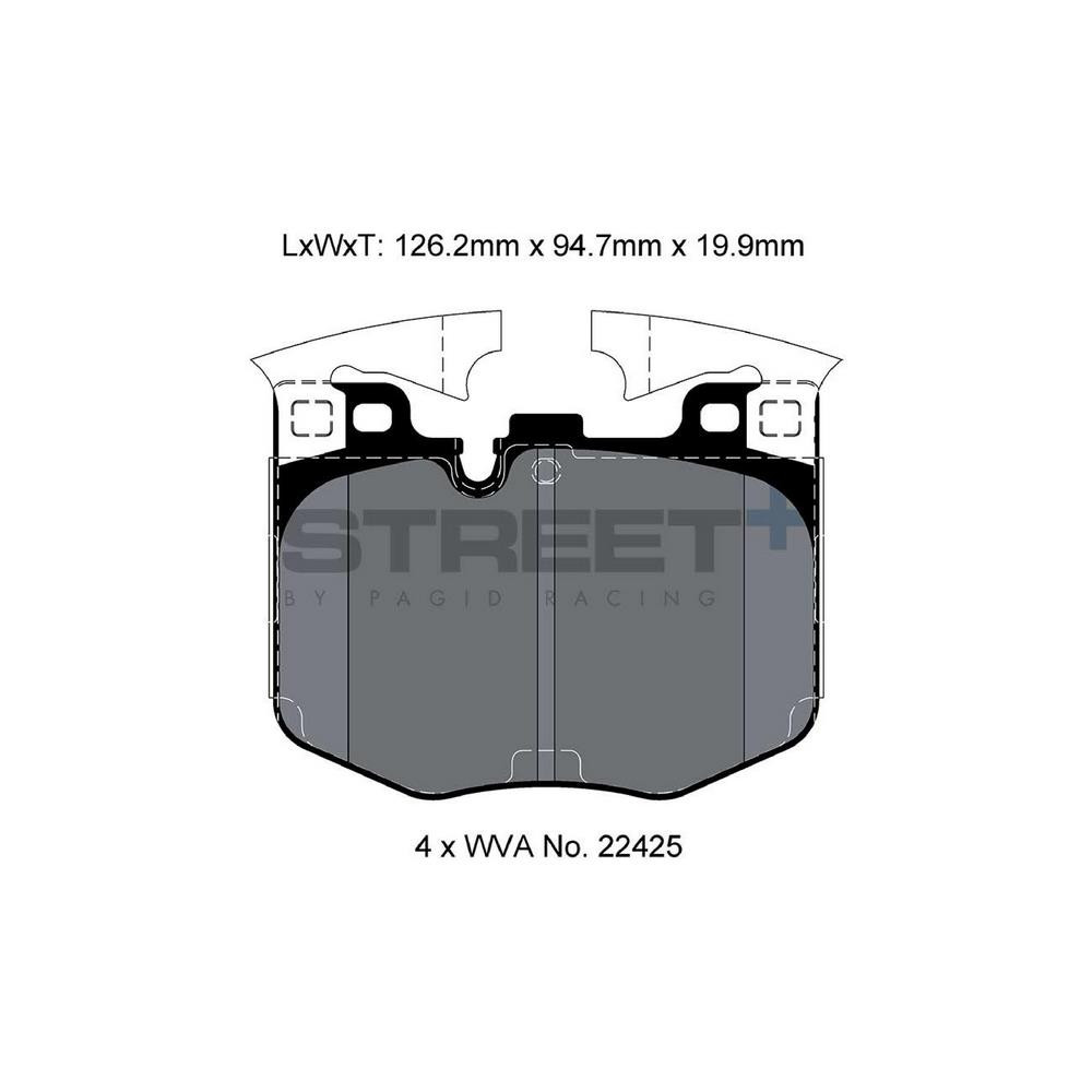 Pastilhas de travão Pagid T8209 Street+Array