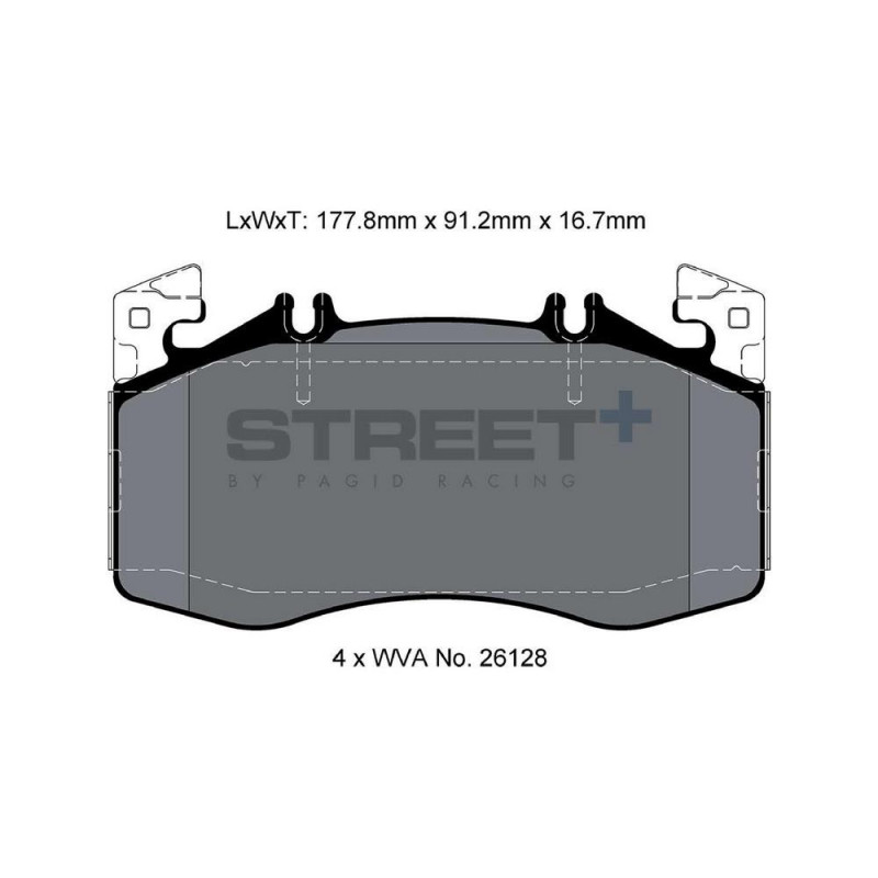 Pastilhas de travão Pagid T8217 Street+Array