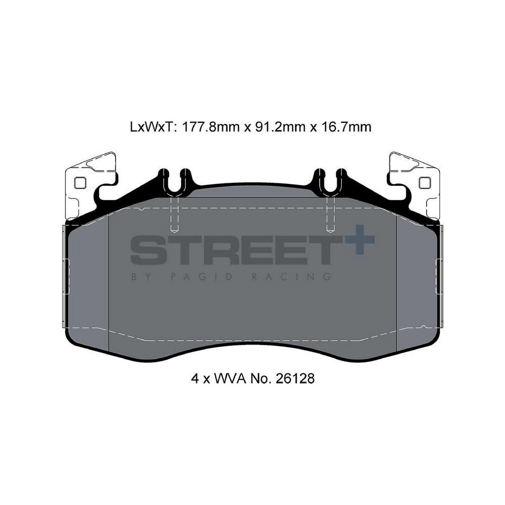 Pastillas de freno Pagid T8217 Street+Array