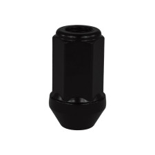 Porca EVO Corse aço galvanizado preto 12x150 chave inglesa 19 cone 60° L41mm aberta