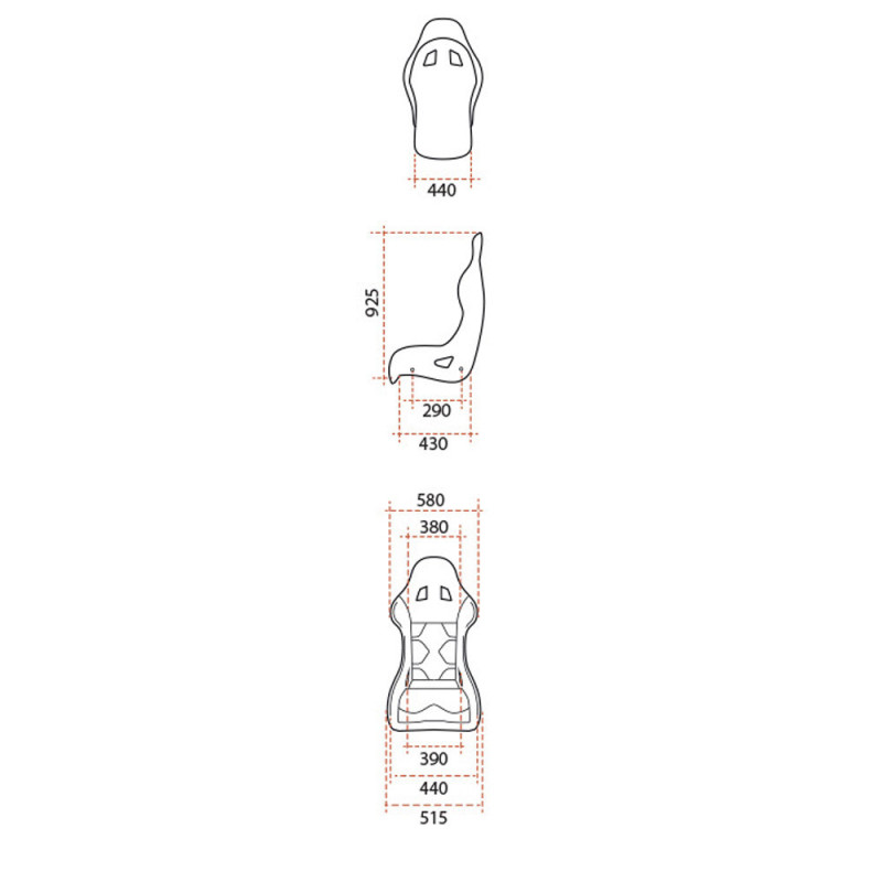 Asiento baquet GT2i FIA Race-02L -V2 Fibra 2026Array