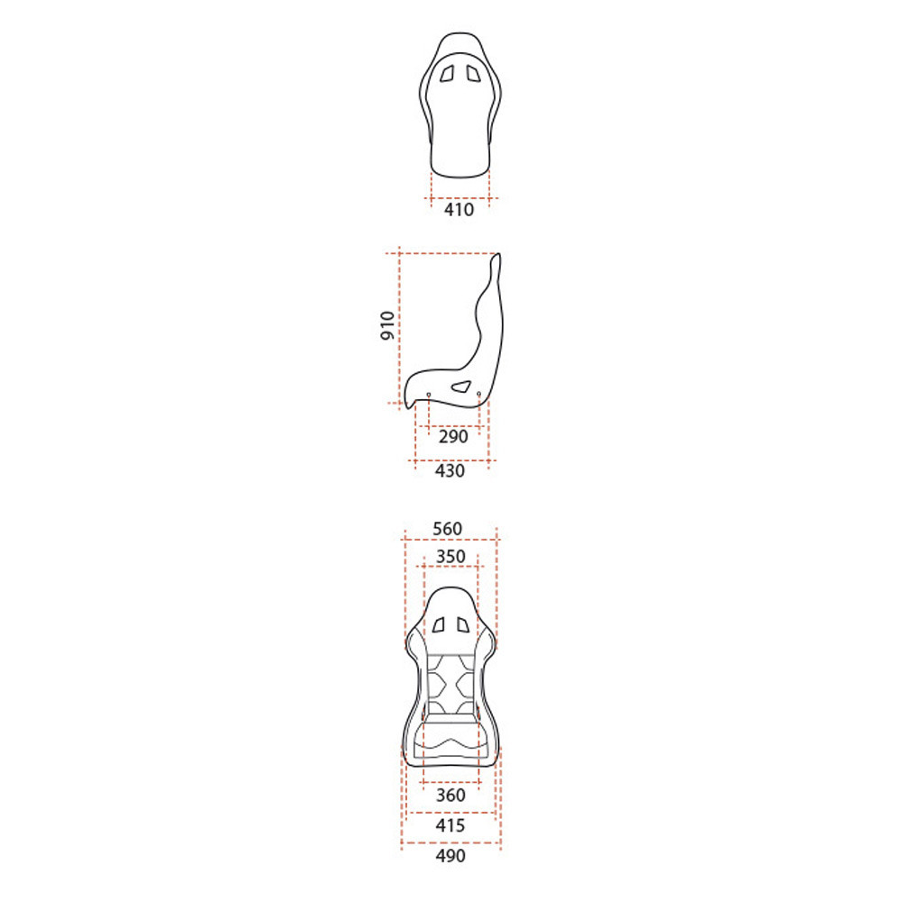 Asiento baquet GT2i FIA Race-02M -V2 Fibra 2026Array