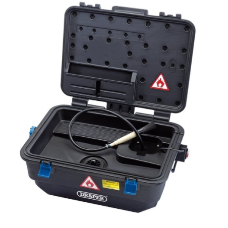Draper Tools Fuente de limpieza portátil 9 litros 230V 610x420x260mm