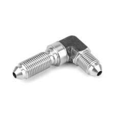 Adaptador pasamuros 90° macho/macho Dash3/Dash3 - 3/8x24JIC Acero
