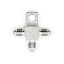 Te macho recta Dash3 - 3/8x24JIC con fijación de acero