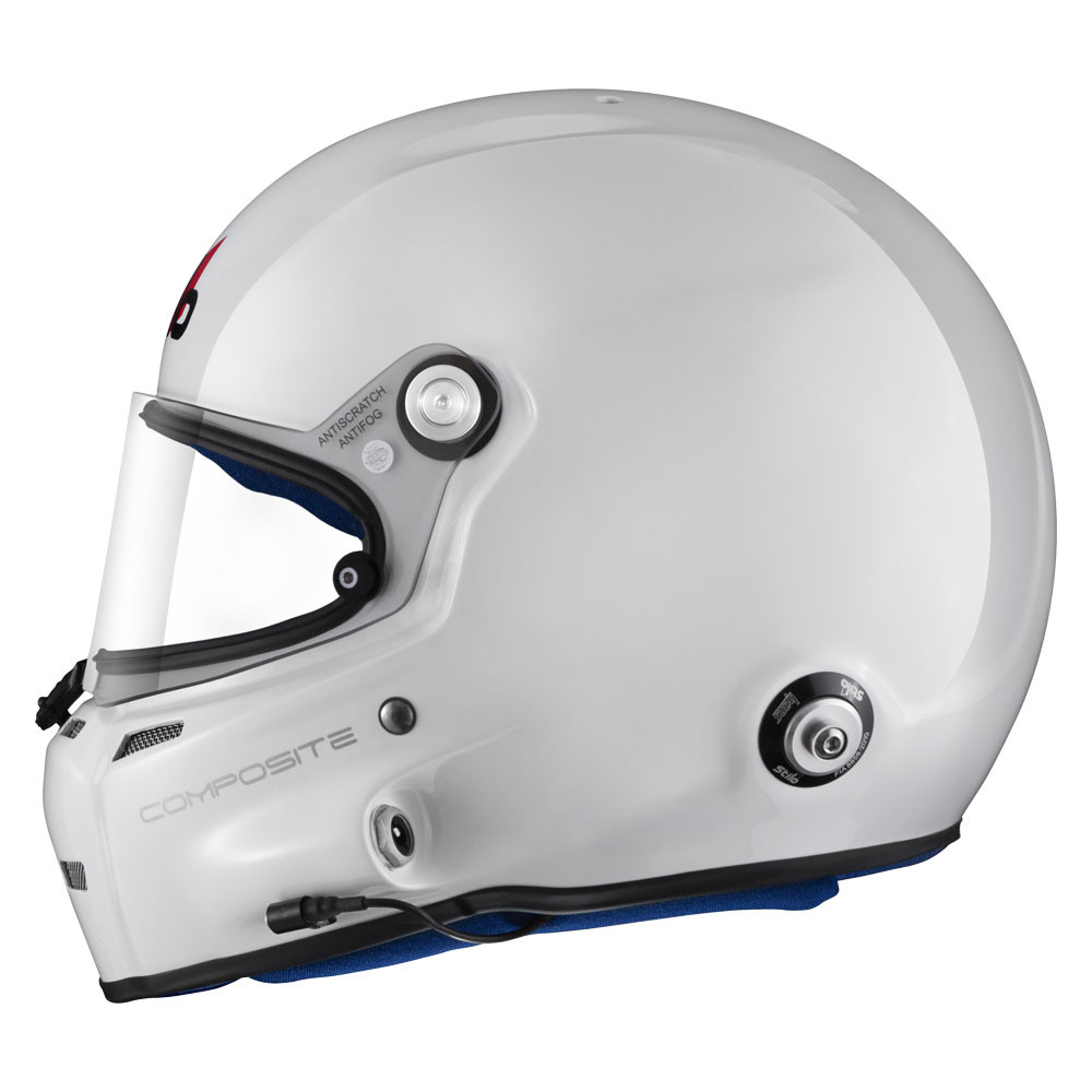 Capacete Stilo ST5F Fibre SA20 branco dentro de azulArray