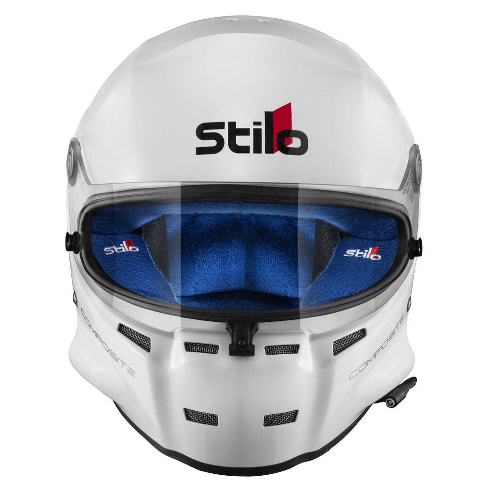 Capacete Stilo ST5F Fibre SA20 branco dentro de azulArray