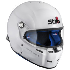 Casco Stilo ST5F Fibra SA20 blanco interior azul