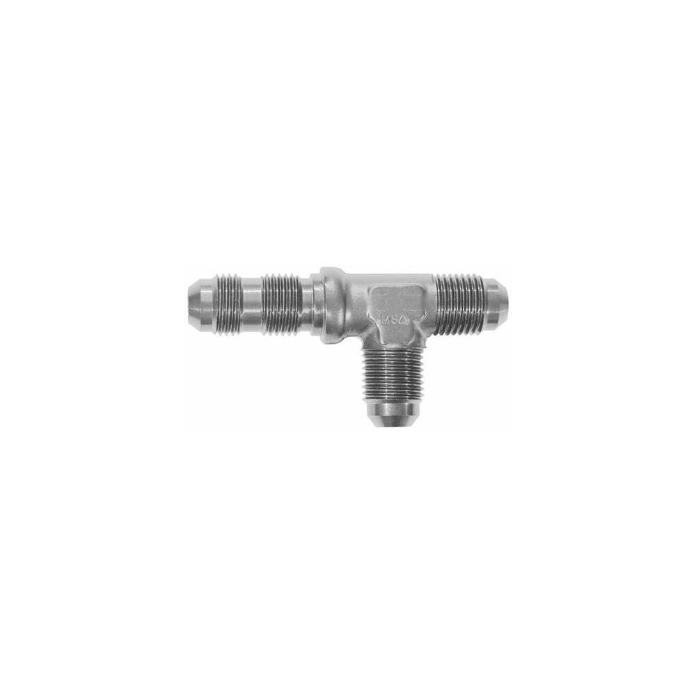 Dash3 Adaptador pasamuros macho recto 3 vías - 3/8x24JIC OBP acero convexoArray
