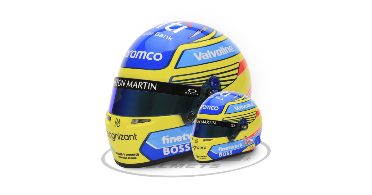 Mini casco BELL 2024 Fernando ALONSOArray