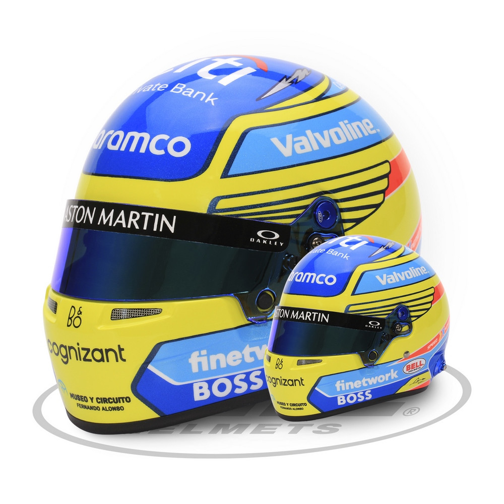 Mini-capacete BELL 2024 Fernando ALONSOArray