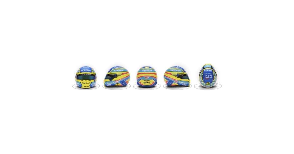 Mini casco BELL 2024 Fernando ALONSOArray