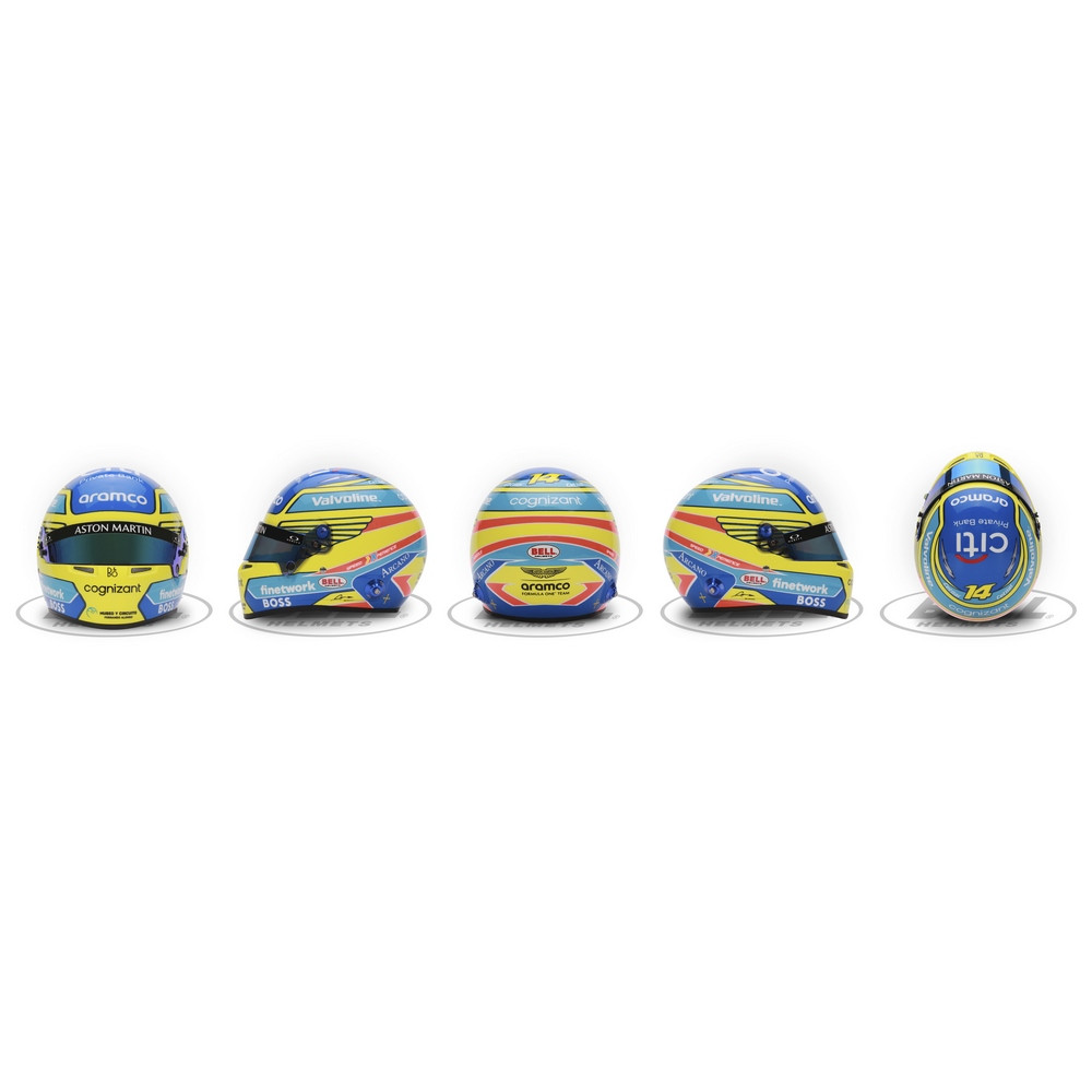 Mini-capacete BELL 2024 Fernando ALONSOArray