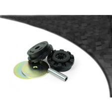 Silentblock Powerflex Black Soporte Motor Inferior largo 25mm Soporte Ovale Ford Fiesta Mk6 incl ST (2002-2008)