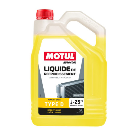 Refrigerante Motul Tipo D -25°C (Renault, Dacia) - bidón de 5 litros