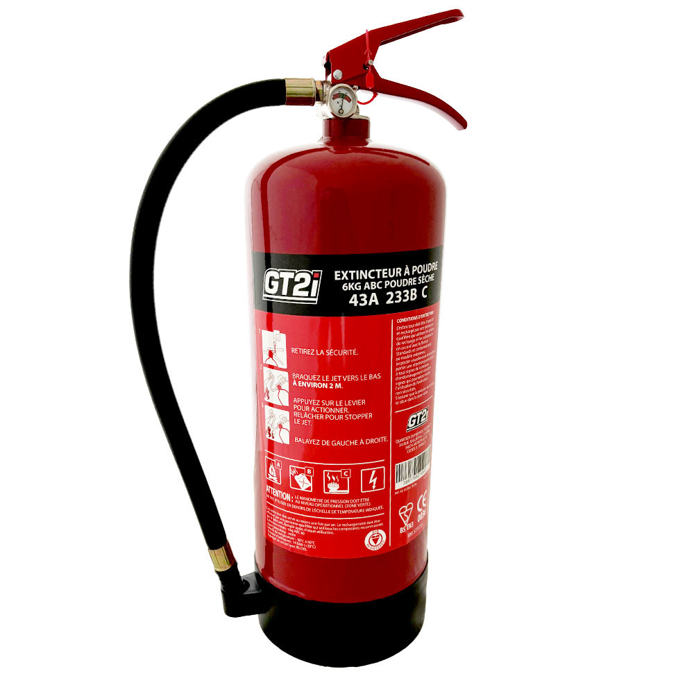 Extintor Acero Mecánico 6Kg polvo ABCArray