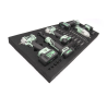 Kit de herramientas Kielder para carro de espuma EVA KWT-108-01 945x400x50mm