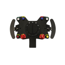 Volante inalámbrico de carbono de 8 botones con levas de cambio AIM