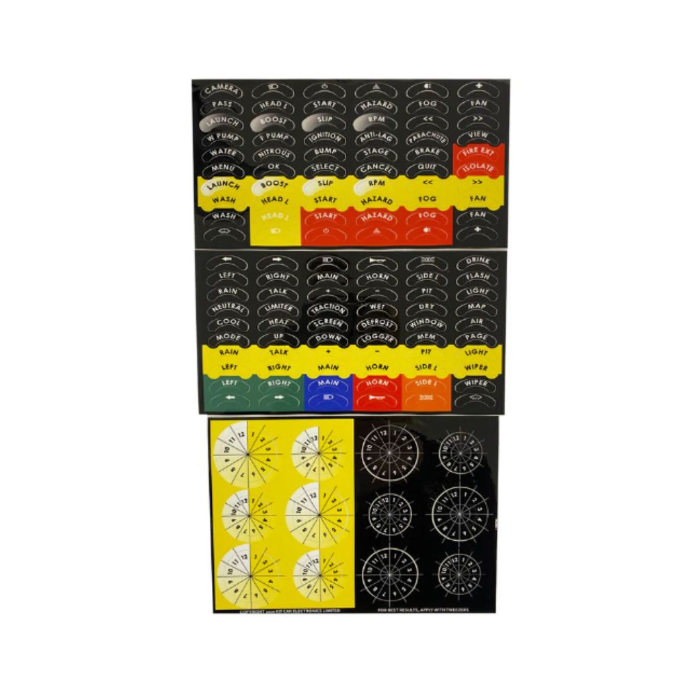 Folhas autocolantes de 4 e 8 canais para a placa de circuito do volante AIMArray