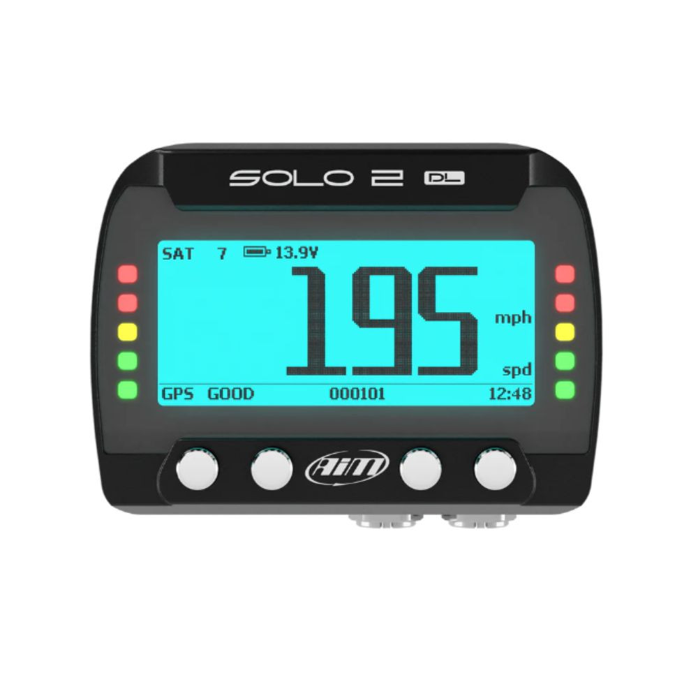 Cronómetro GPS Solo 2 DL con base de datos AIM integrada de 2 puertos - memoria de 4 GB - batería de litio recargableArray
